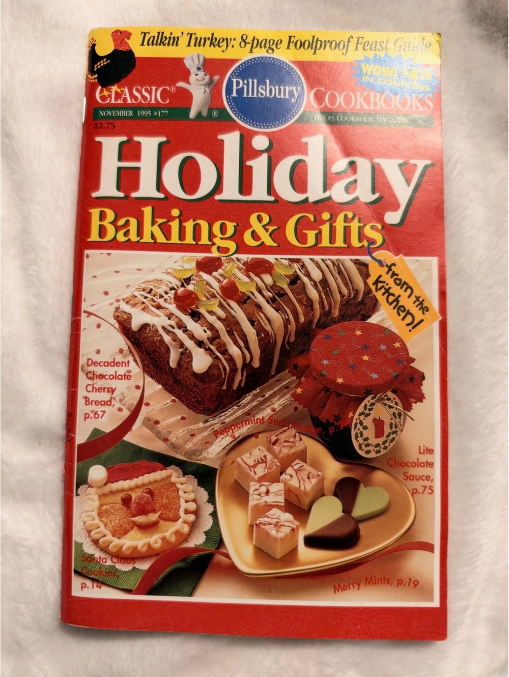 Classic Pillsbury Cookbooks Holiday Baking & Gifts Magazine November 1998